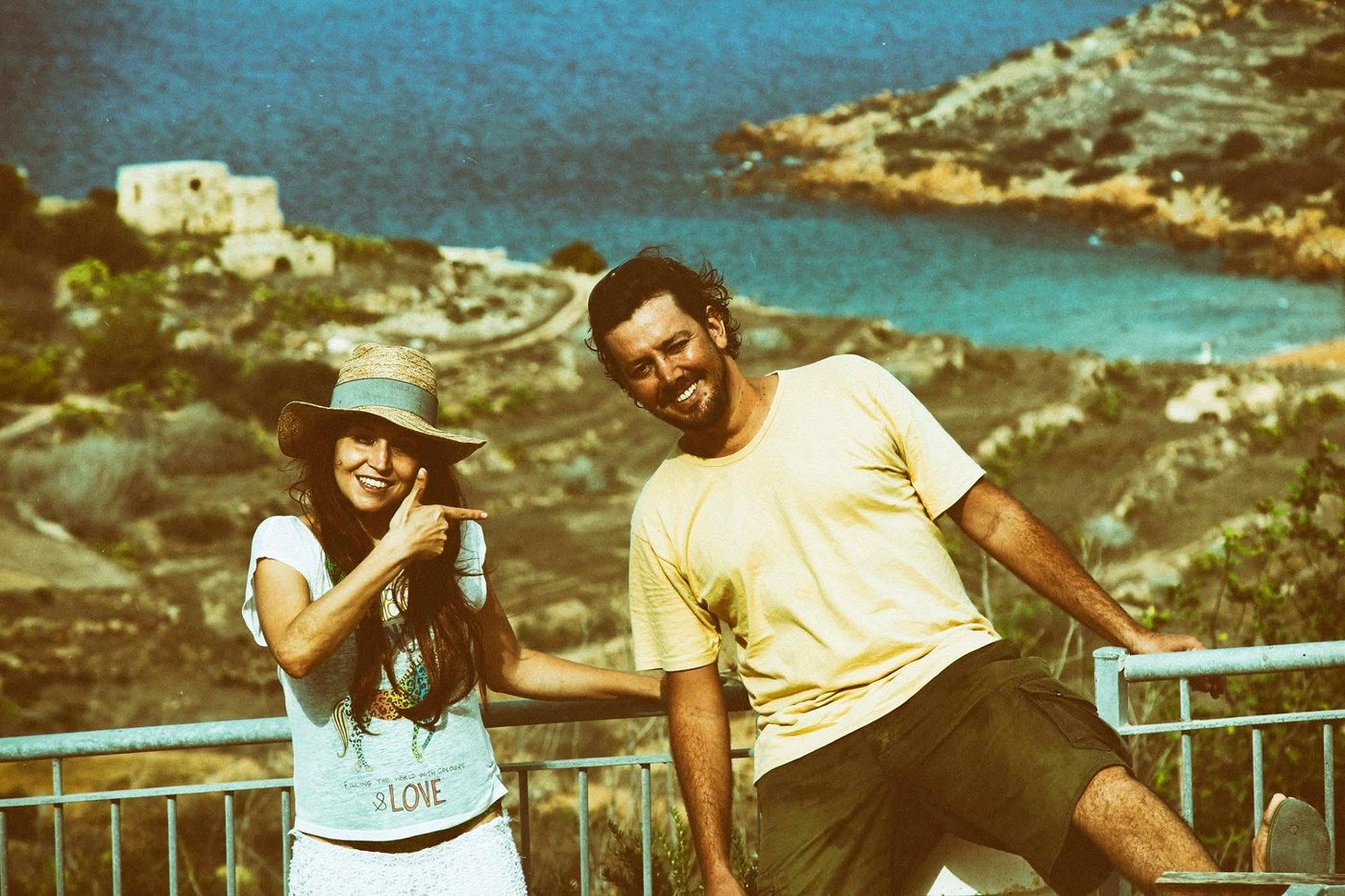 The view from the top before the descent — San Blas Bay stretching out below with that turquoise water you came for